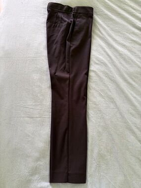 Women’s Classic Straight Dress Pants with elasticated waist at the back- Black